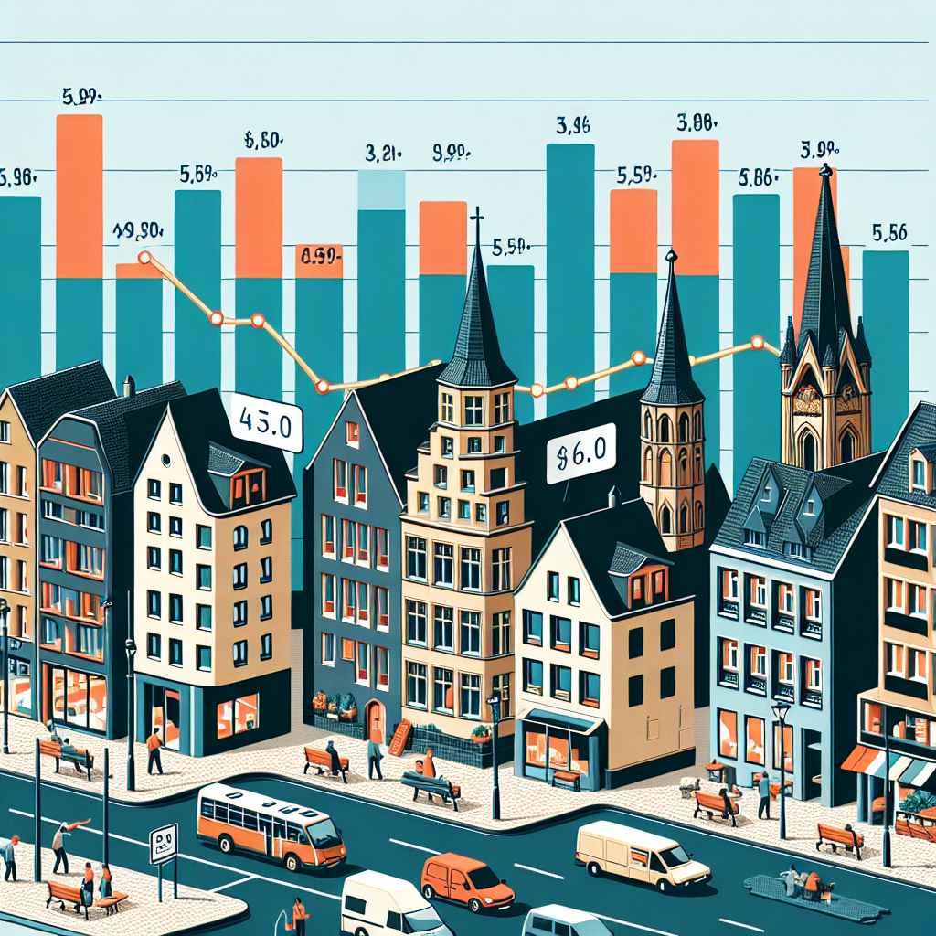 Mietspiegel-Veränderung Köln Widdersdorf im Jahresvergleich